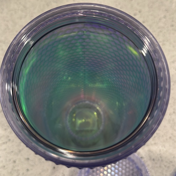 24oz blue and purple studded Starbucks tumbler. - Picture 5 of 7